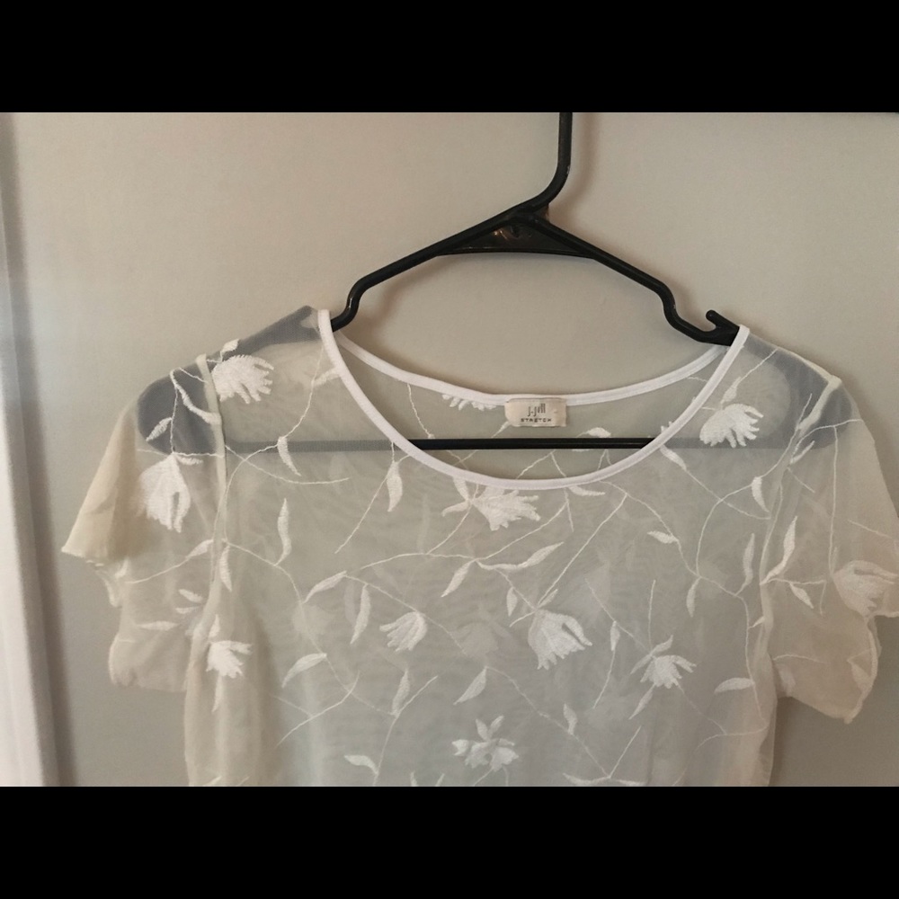 white see-through shirt